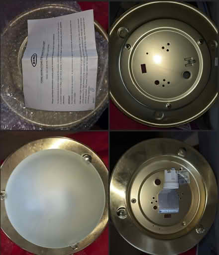 Photo of free Gold coloured bathroom light. (Attleborough NR17) #1