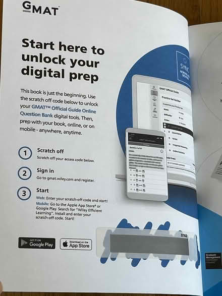 Photo of free GMAT Exam Prep Test Book (6 G Street, San Rafael) #2