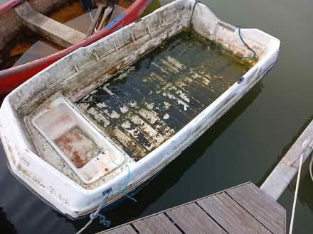 Photo of free Tatty old tender boat (Weymouth harbour DT3) #1