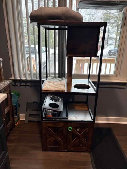 Photo of free Cat tree with litter box enclosure (Ringwood) #1