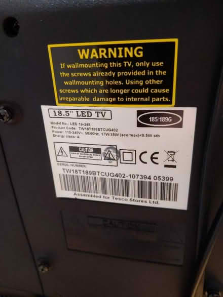 Photo of free 18.5" led colour tv (Gorse Hill GU22) #3