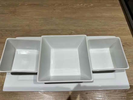 Photo of free Square white plates and tray (Blaby LE8) #3
