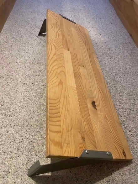 Photo of free Shelf: wood with metal brackets (West Bridgford NG2) #3