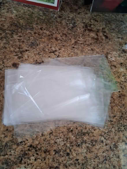 Photo of free clear plastic sleeves (Oakland near Mills College) #1