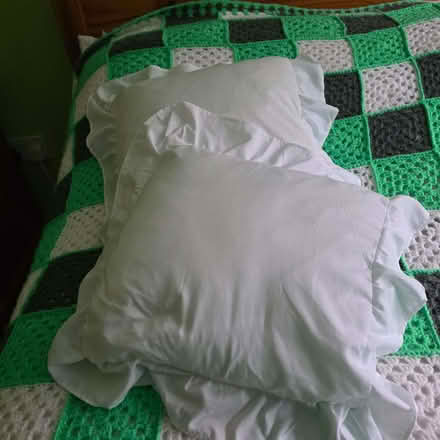 Photo of free 2 small bed decorative cushions (Clive Vale TN35) #1