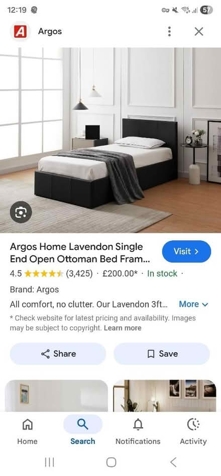 Photo of free Single ottoman bed & mattress (Clapham Common) #4