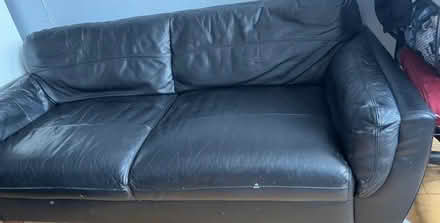 Photo of free Black 2 seater sofa (Rayner's Lane HA2) #2