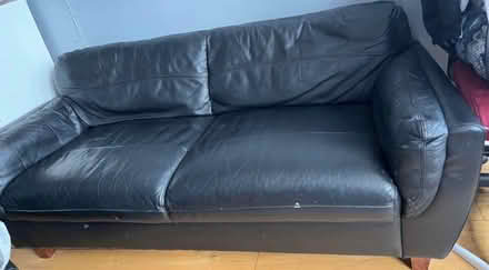 Photo of free Black 2 seater sofa (Rayner's Lane HA2) #1