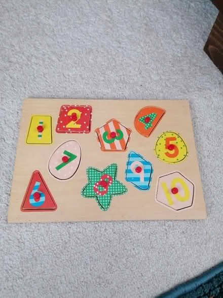 Photo of free Wooden numbers puzzle (Langney BN23) #1