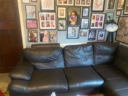 Photo of free Faux leather corner sofa (ST6 2nd) #1