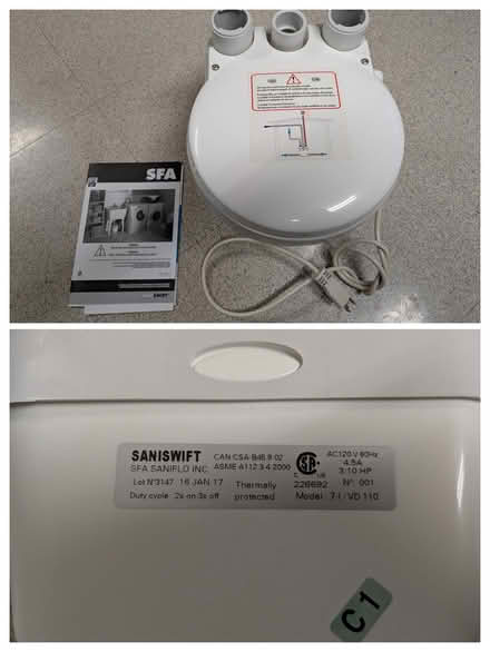 Photo of free Saniflow Pump (W. Hiawatha Trail, Mt Prospect) #1