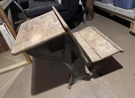 Photo of free Antique Elementary Desk (Stockton NJ) #1