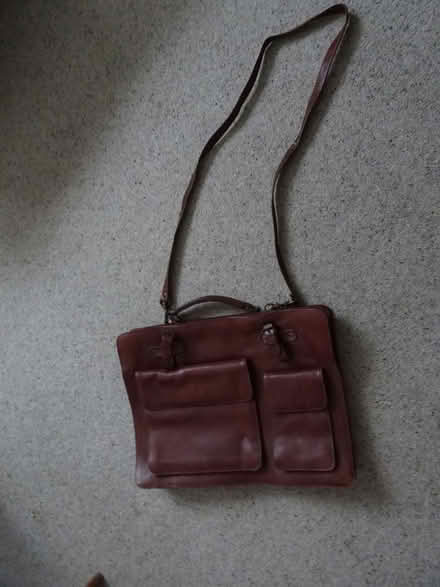 Photo of free Real leather briefcase/satchel (Hitchin near centre SG5) #1