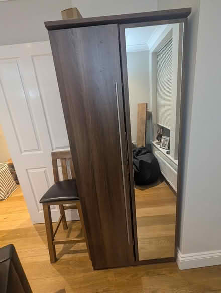 Photo of free Wardrobe with one mirror door (Tooting SW17) #1