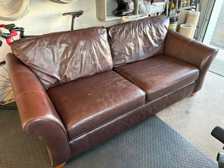 Photo of free Large Leather Sofa M&S Abbey (CA13 9HR) #1