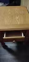 Photo of free Oak Veneer End Table with Drawer (North End) #1
