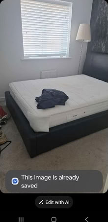 Photo of free Black ottoman bed frame - hydraulic lift for storage (The Cliff M27) #1