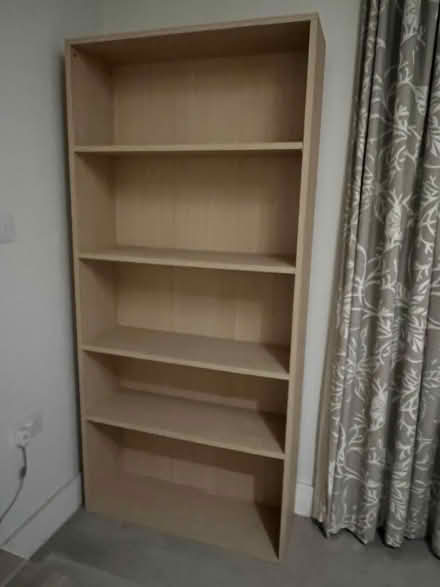 Photo of free Wood look bookcase 5 shelves (Wandsworth SW18) #2