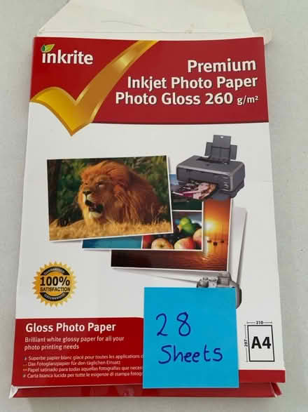 Photo of free inkrite Premium Inkjet Photo Paper (Stoughton) #1