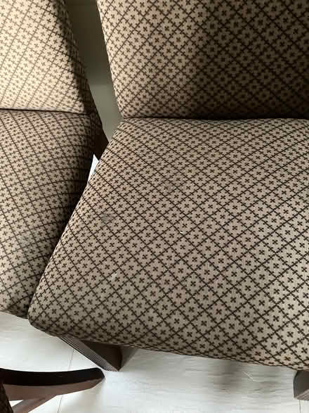 Photo of free 6 upholstered dining room chairs (Ledbury HR8) #3