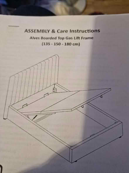 Photo of free Furniture village Alves boarded top gas lift frame (Lindfield RH16) #1