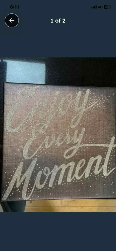 Photo of free Silver / grey glitter picture (B93 Bentley Heath) #1