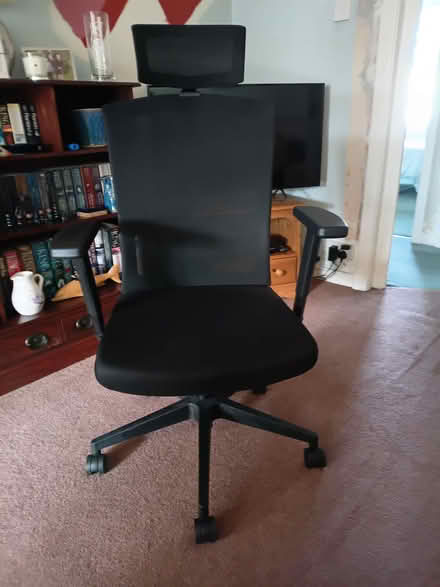 Photo of free Black computer chair (Carrick Knowe EH12) #1