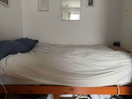 Photo of free Wooden double bed (Hackney) #1