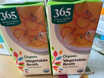 Photo of free 2x Whole Foods Veg broth (Saratoga Village) #1