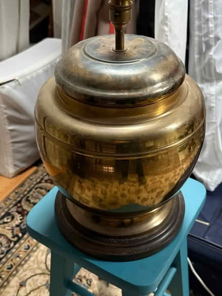Photo of free Large brass metal vintage lamp base (BT10) #2