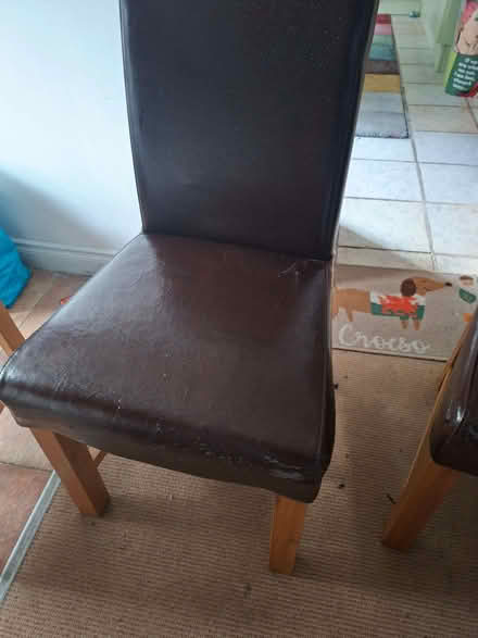 Photo of free 4 leatherette chairs (Morland CA10) #2