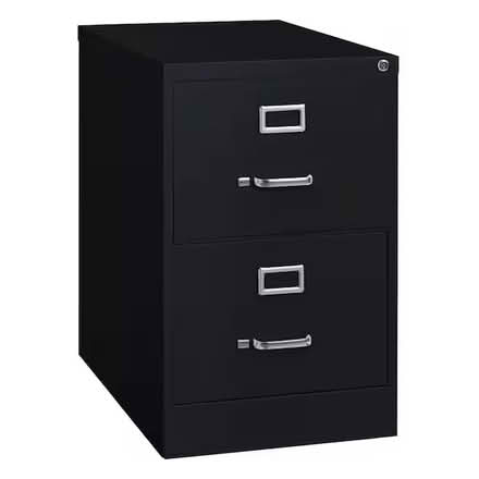 Photo of free Two Drawer Black File Cabinet (20007) #1