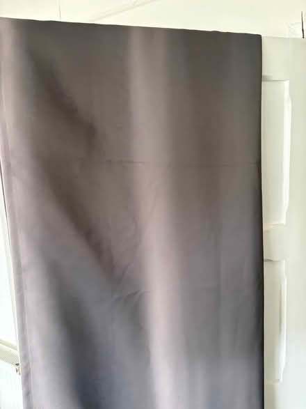 Photo of free Long grey satin curtains (pair) (Alderney, Poole BH12) #1