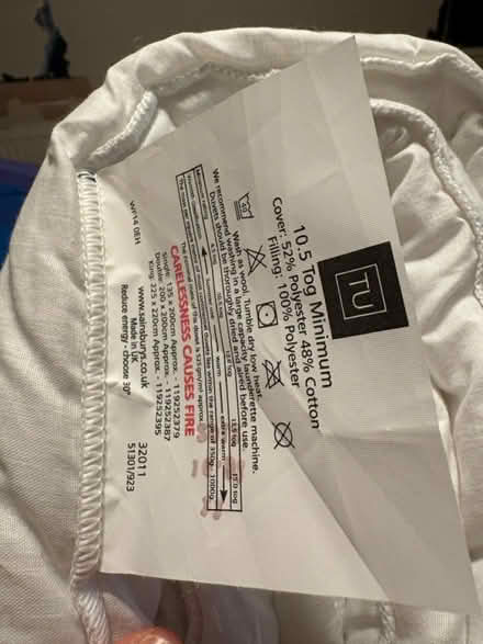 Photo of free Duvet (single) and pillow (Hemel Hempstead HP1) #2