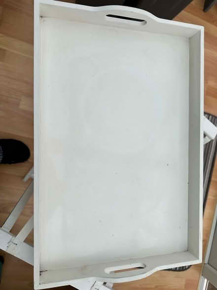 Photo of free Wooden white tray with stand (Blaby LE8) #4