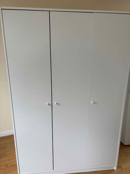 Photo of free Ikea white triple wardrobe (Kingston KT1) #1