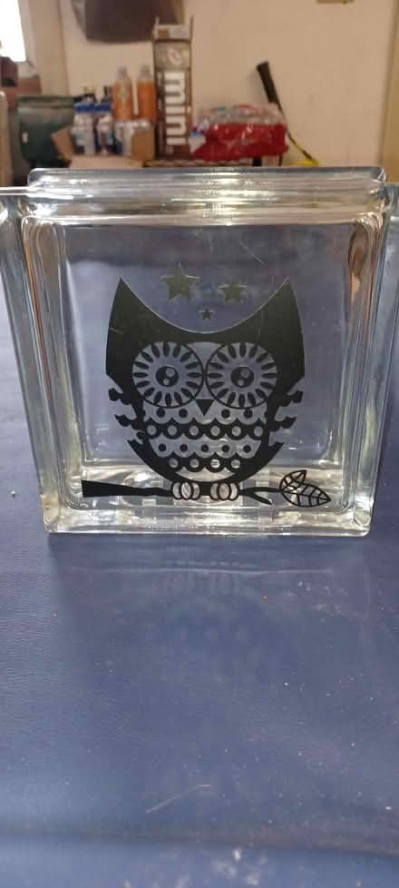 Photo of free Glass block with owl (Woburn near the center) #1