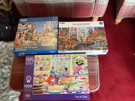Photo of free 3 .1000 piece puzzles (Fords Farm RG30) #1