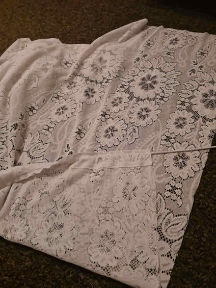 Photo of Lacy net curtains min 46" drop to make the bedrooms private (Holmcroft ST16) #1