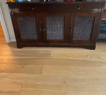Photo of free Brown three door cabinet (W4 2tw) #2