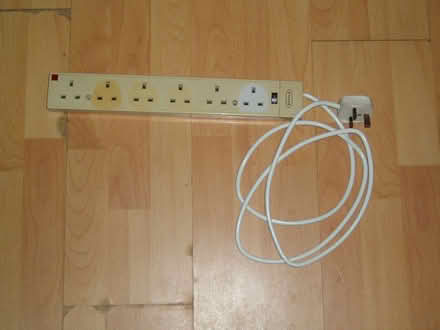 Photo of free Belkin 6 way switched trailing extension lead (Yateley GU46) #1