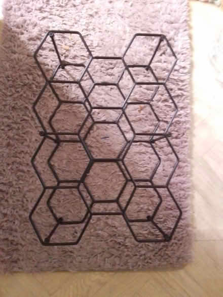 Photo of free Black metal wine rack (Killamarsh S21) #1