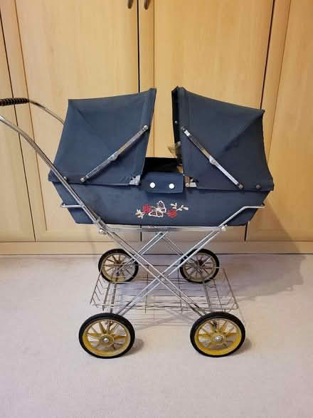 Photo of free Twin dolls pram with bedding (Hest Bank LA2) #1