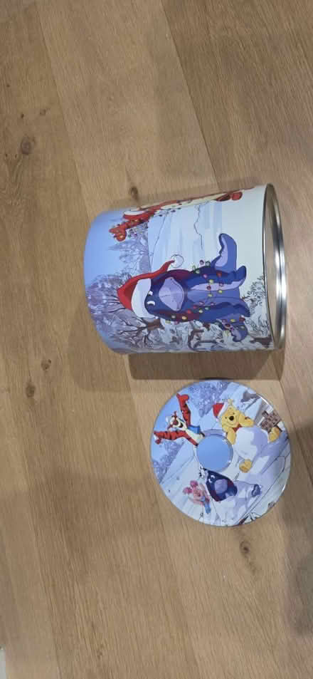 Photo of free Winne the Pooh Christmas round tin (Chichester PO19) #2