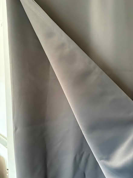 Photo of free Long grey satin curtains (pair) (Alderney, Poole BH12) #2