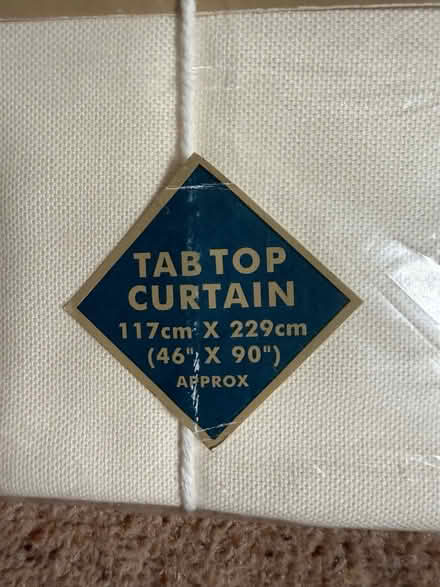 Photo of free Two Tab Top Curtain 46x90 (117x229) (BH8 Bournemouth) #3