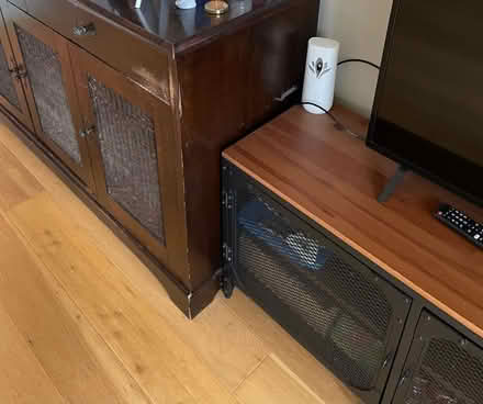Photo of free Brown three door cabinet (W4 2tw) #1