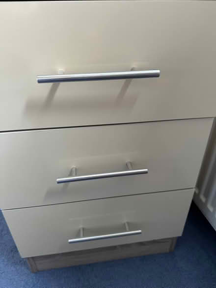 Photo of free Bedside table 3 drawers (Canvey ss8) #1