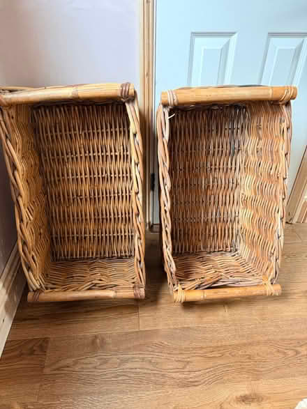 Photo of free 2x Large Wicker Storage Baskets (Chiswick W4) #3