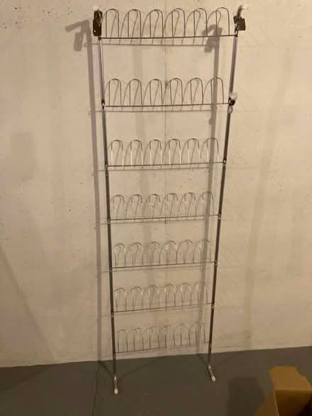 Photo of free Shoe rack; plastic filing cabinet (New Milford) #1
